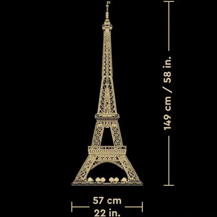 10001 pièces Blocs de construction Tour Eiffel 1