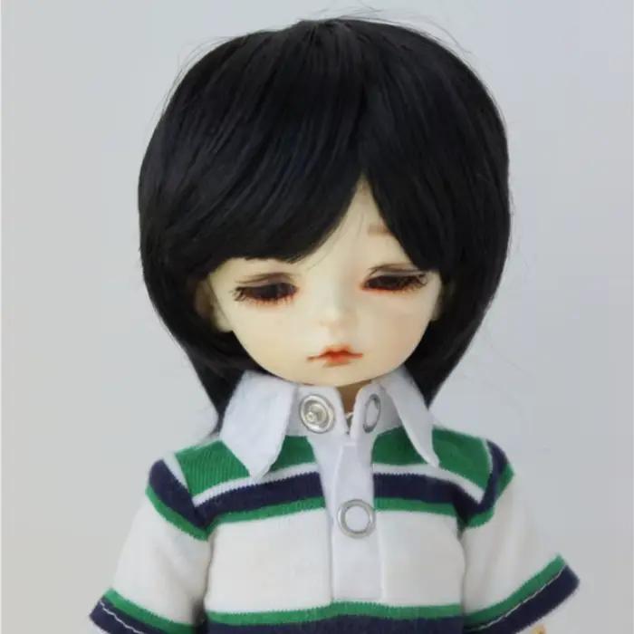 1/12 1/8 1/6 1/4 1/3 accessoires de poupée Mohair synthétique courte coupe fille Lati blanc et jaune OB11 YOSD MSD