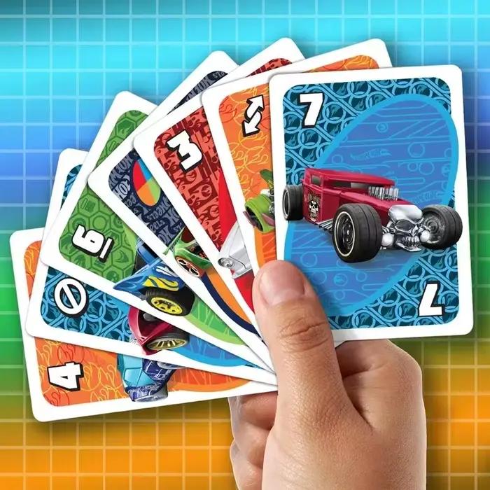 Cartes de collection authentiques UNO Elite Racing Hot Wheels Co-branded