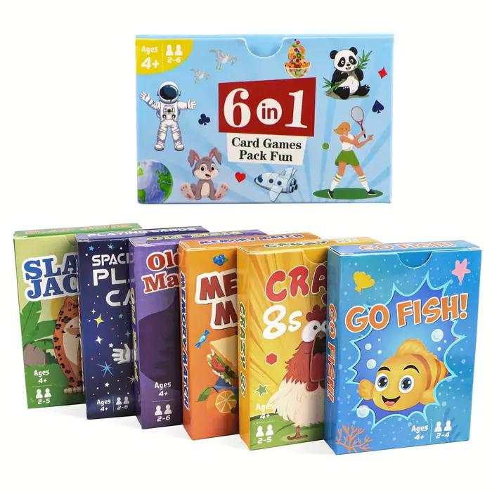 Jeux de cartes pour enfants 6 en 1 : Go Fish