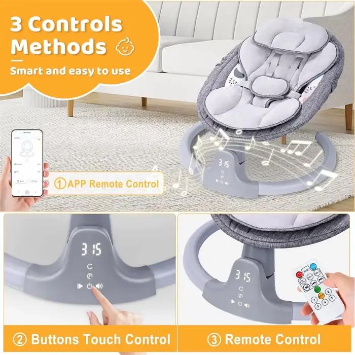 Berceau électrique pour bébé avec moustiquaire