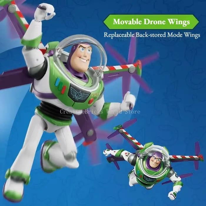 BLOKEES Woodman Toy Story Beyond Édition Intelligente Buzz Lightyear Modèle Mobile à Assembler Jouet pour Enfants Décoration Maison