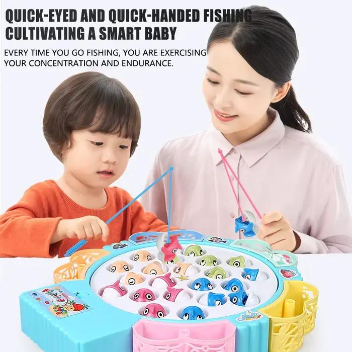 Jeu de pêche musical rotatif