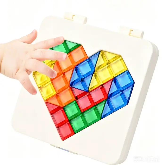 Boîte à puzzles en forme de cœur