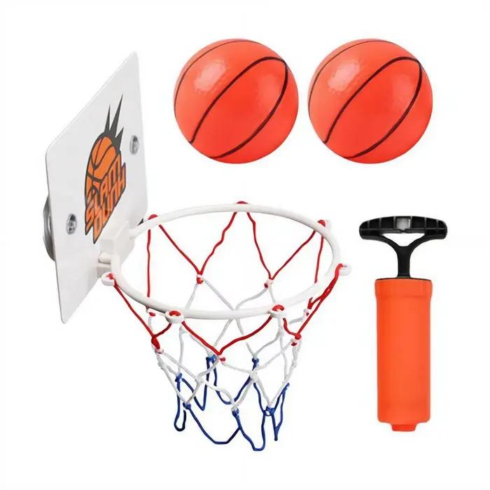 Panier de basket à ventouse avec 2 ballons, panier de basket d'intérieur pour l'entraînement, panier de basket pour la maison et le salon ﻿