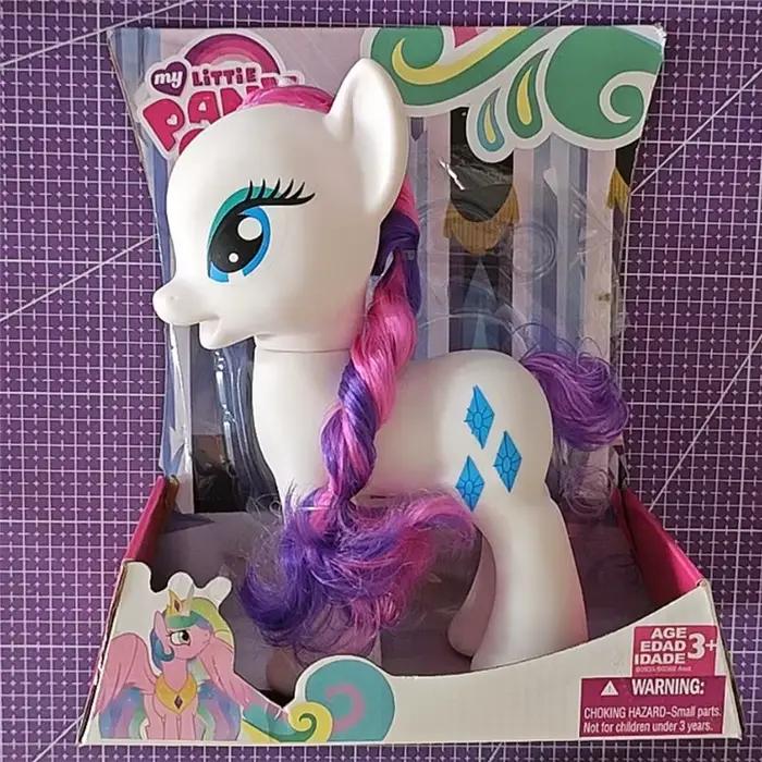 Figurines d'action My Little Pony arc-en-ciel scintillant Fluttershy Pinkie Pie modèle de poney rare jouet fille cadeau surprise occidentale animation collection modèle fini 2024