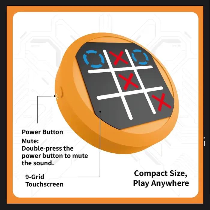 Jeu électronique Tic Tac Toe 5 en 1, Puzzle portatif, jeux de voyage portables pour enfants, jeux de société pour l'entraînement cérébral, cadeau