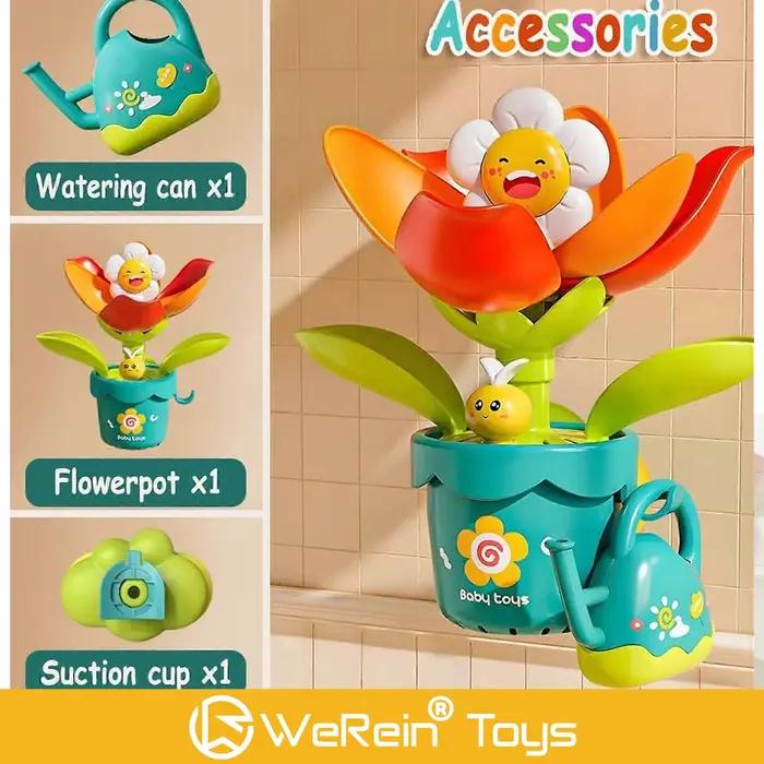 Jouet de bain à ventouse Tournesol