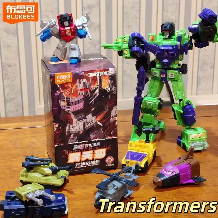 Nouveau Pack d'Extension Figurine d'Action Authentique Blokees Transformers Bruticus Combaticons Modèle Anime Articulé à Assembler Cadeau