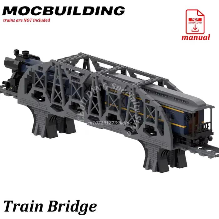 Blocs de construction en plastique pour pont de train modèle MOC pour adultes passionnés de construction et de trains à vapeur occasions spéciales