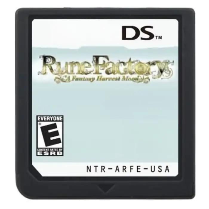 Cartouche de jeu NDS, Rune Factory A Fantasy Harvest Moon, Cartouche de jeu Deadly Silence, Langues : En, Fr, De, Es, It