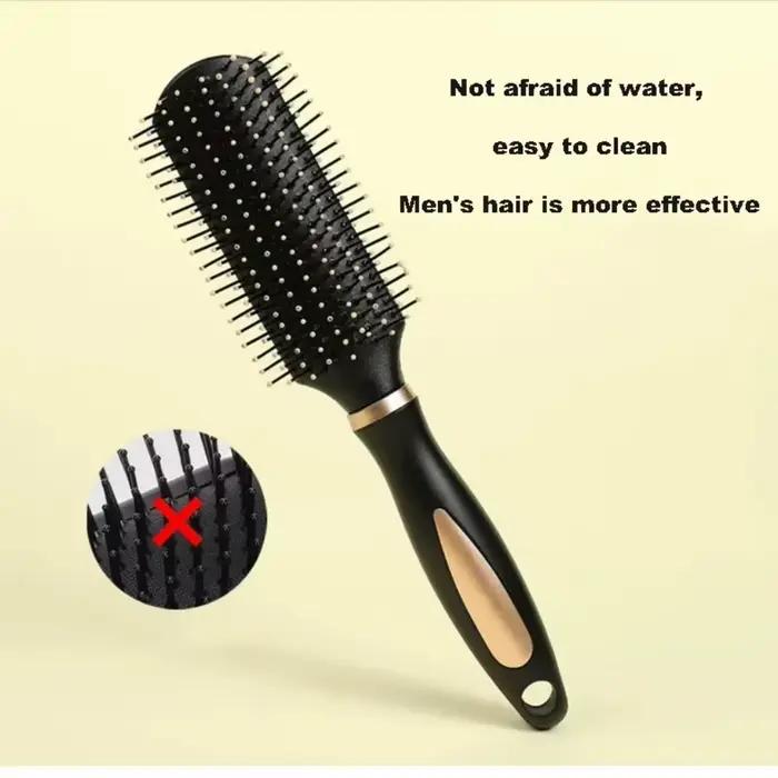 Brosse à cheveux professionnelle à palette lisse et lisse pour Salon de coiffure, grand Type de cheveux, peigne coiffant pour femmes et hommes