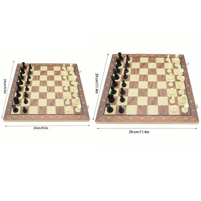 Jeu d'échecs international en bois massif