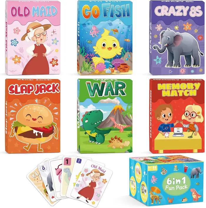 Jeux de cartes pour enfants de 4 à 8 ans