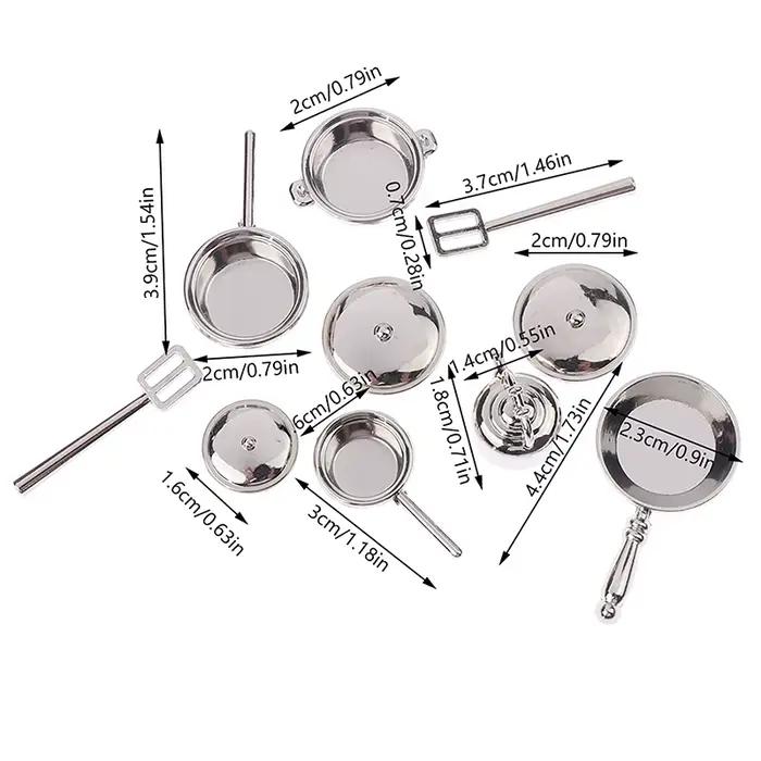 Miniature Metal Mini Pot Set