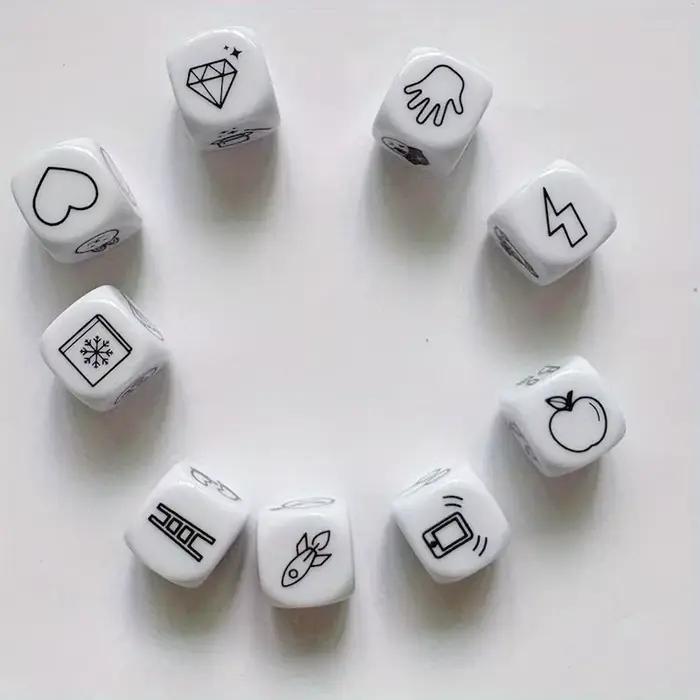 Jeu de société de dés pour raconter des histoires