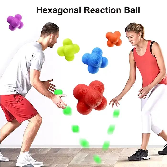 Ballon de réaction hexagonal pour l'entraînement d'agilité