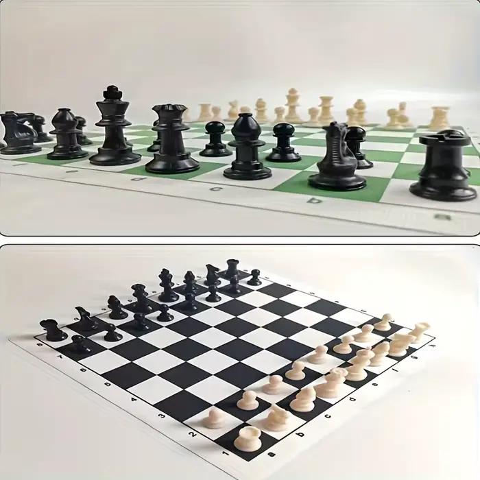 Echiquier Géant 50CM 32 Pieces d'Echecs Taille du Roi 9.5cm Boite de Rangement Occasions Speciales Familiales Amicales