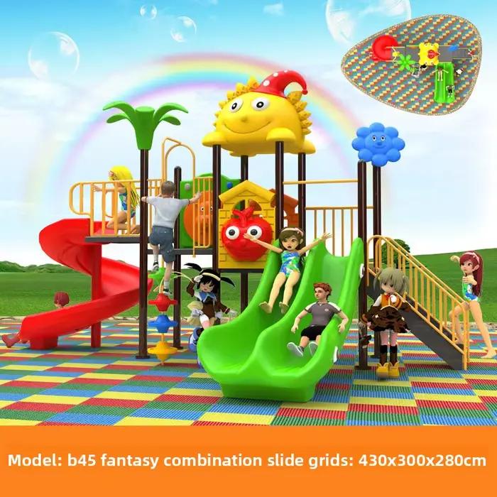 Aire de jeux jouet avec balançoire et toboggan pour enfants
