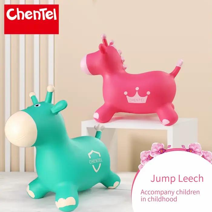Cheval gonflable animal en PVC, sauteur souple, jouet d'équilibre pour bébé