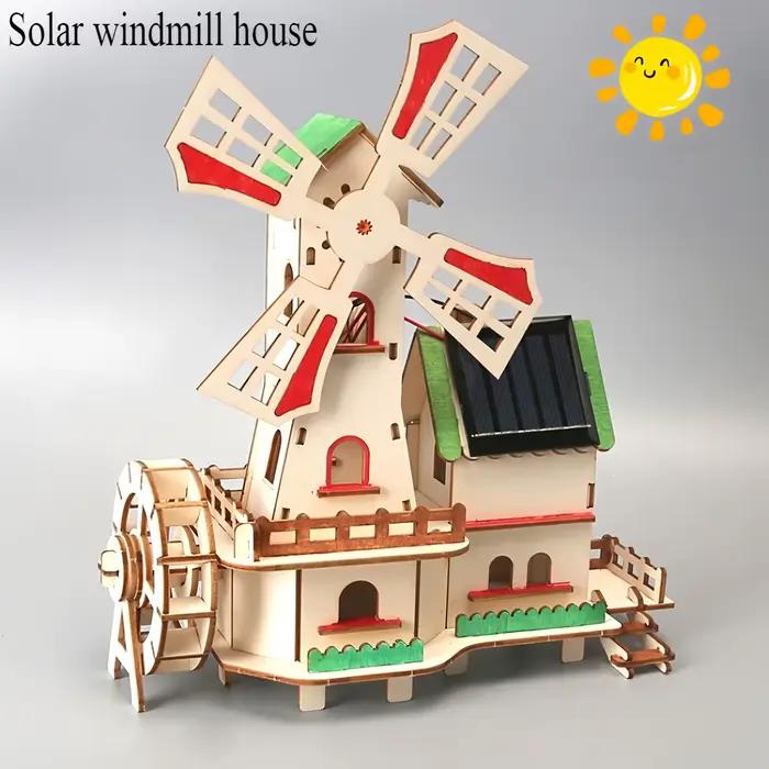 Jouets de bricolage pour expériences scientifiques et éducatives pour enfants, modèles assemblés à la main, puzzles en bois 3d, jouets scientifiques et éducatifs