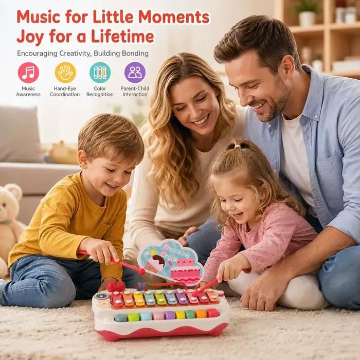 Xylophone en forme de gâteau pour enfants