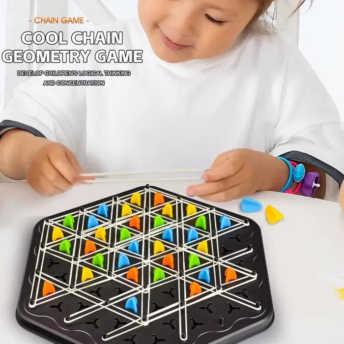 Triangle lien échecs table Puzzle jeu famille Parent-enfant jeu interactif pensée logique formation jouet éducatif