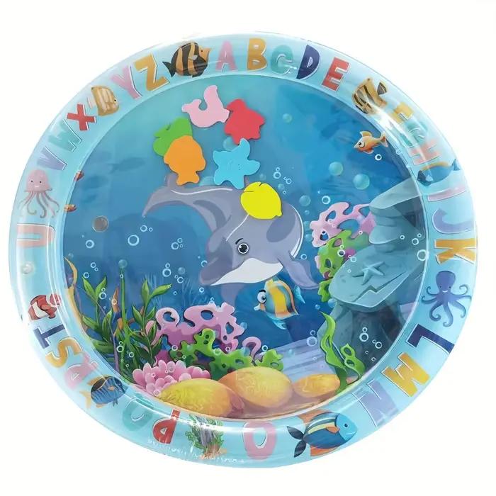 Nouveau tapis de jeu d'eau rond en PVC pour bébé