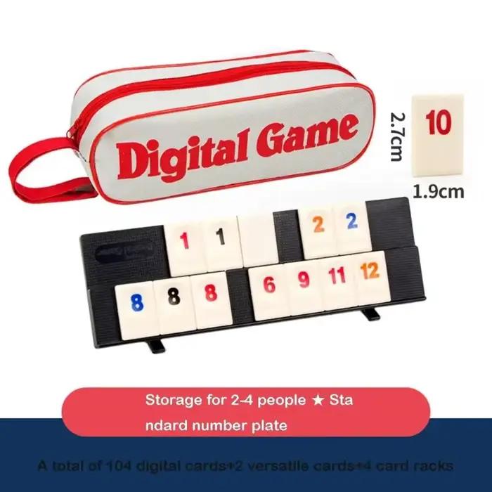 1 Jeu de Mahjong israélien numérique, cartes de Mahjong, jeu de société, jouets de loisirs, jeux de société multijoueurs, accessoires de jeu de société, jeu de fête pour adultes