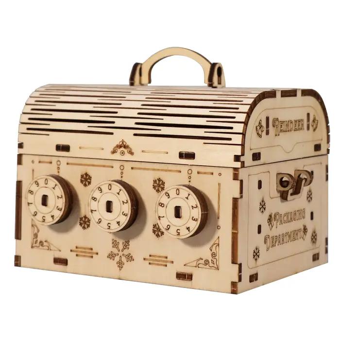 Puzzle 3D en bois, boîte au trésor à monter soi-même