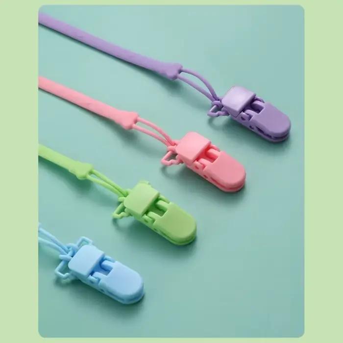 Attache-tétine en silicone JOFastened pour bébé, clip de dentition, support de tétine, accessoire pour nourrisson occasions spéciales sécurité alimentaire développement bucco-dentaire