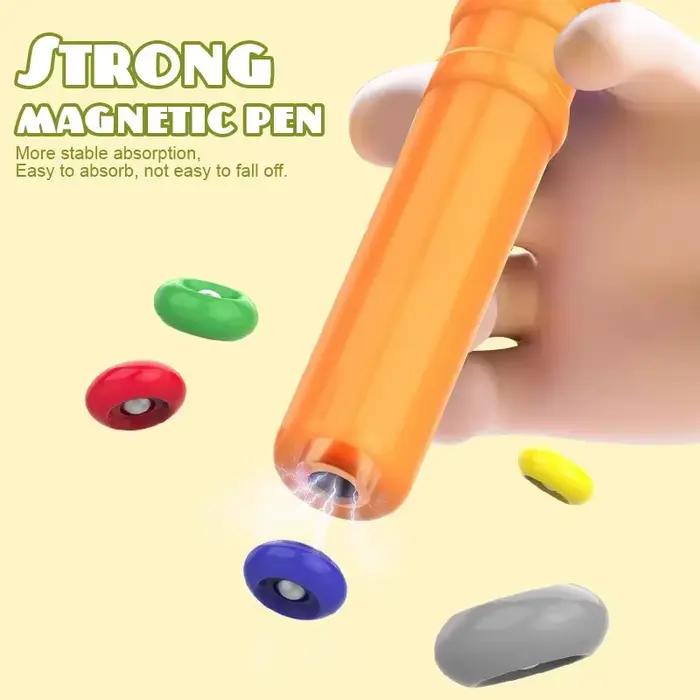 Jeux de tri Montessori, labyrinthe magnétique avec chiffres de couleur, stylo, jeux de perles mobiles, motricité Fine, jouets éducatifs pour enfants, cadeau