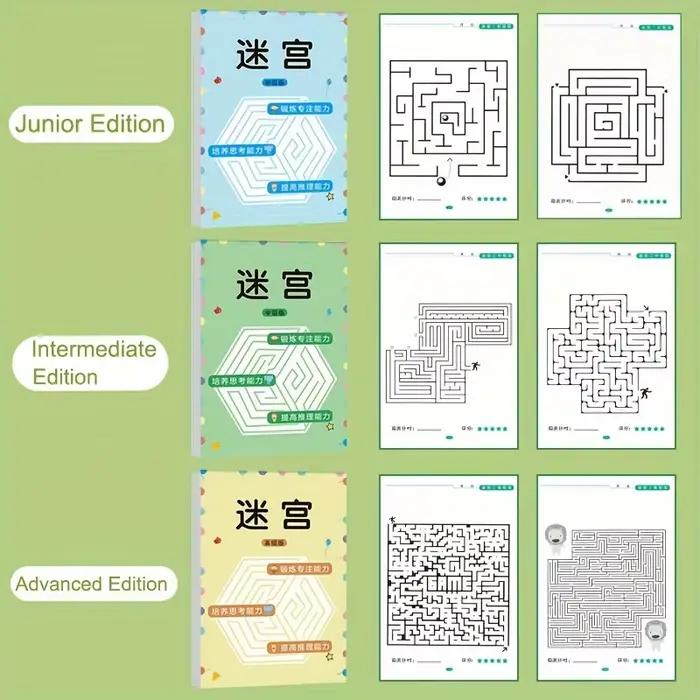Livre de puzzle labyrinthe : Jouet anti-cérébrale pour garçons et filles