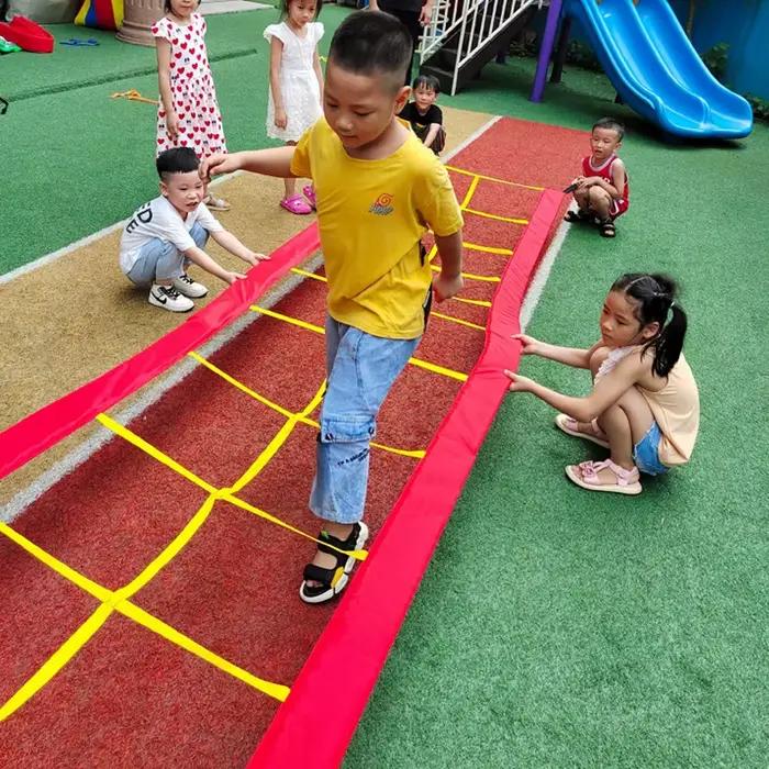 Échelle à grille amusante, jouets d'extérieur pour la maternelle, équipement d'entraînement sensoriel Intelligent, activités sportives amusantes pour enfants, accessoires de jeu