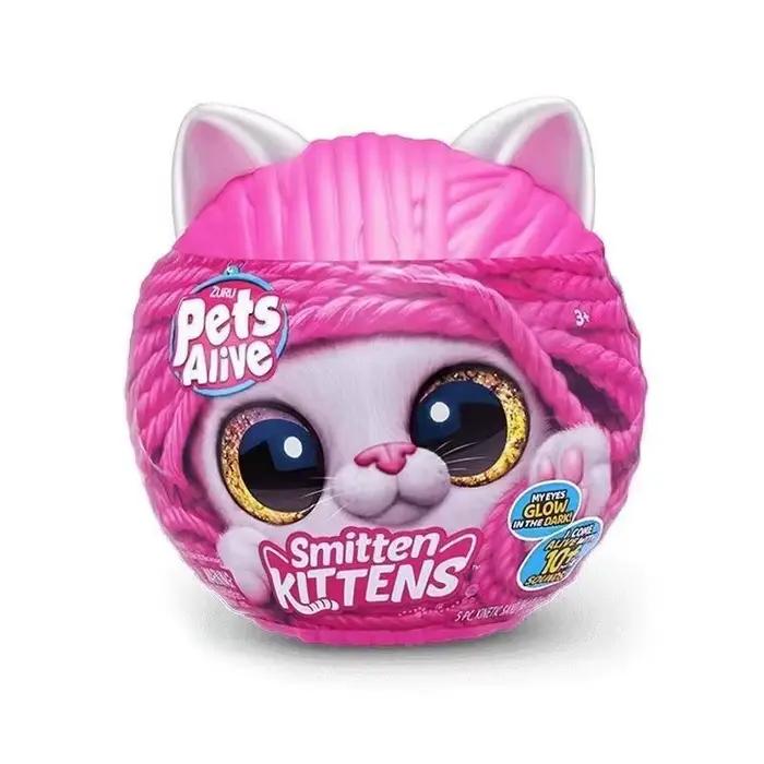Zuru Pets Alive Smitten Kittens Mystery Blind Box Peluche Chat Luminescente dans le Noir Jouet