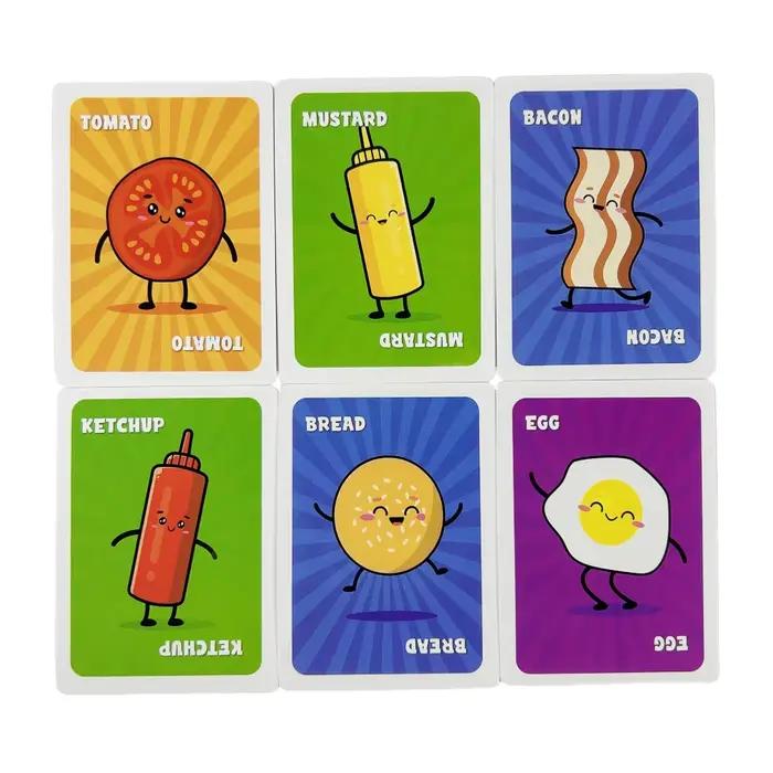 Jeu de cartes Slapburger, fête des familles, jeu de société pour 2 à 6 joueurs