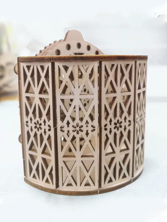 Puzzles 3D en bois, porte-stylo à calendrier perpétuel