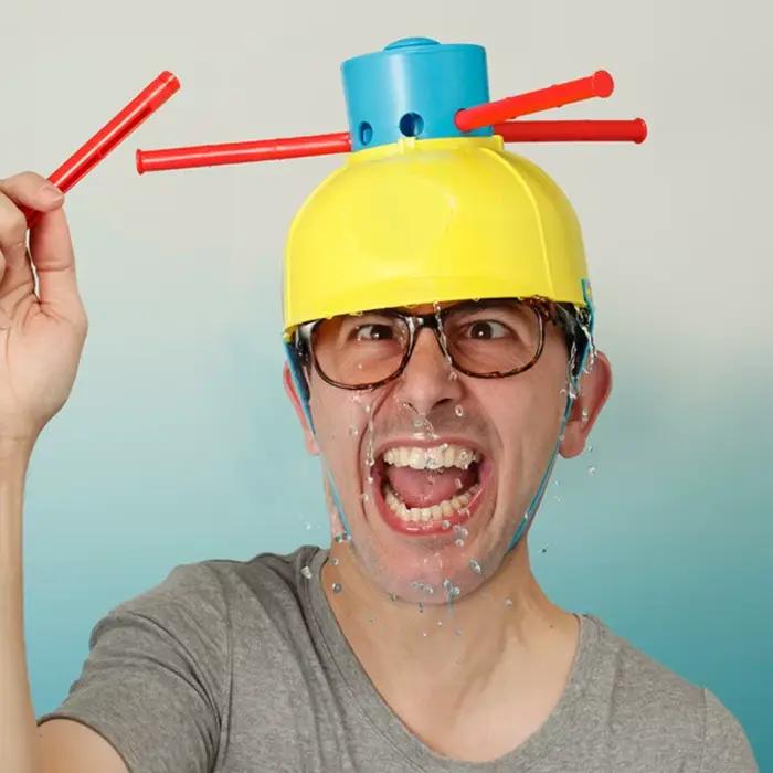 Jeu de tête humide, chapeau de défi d'eau humide
