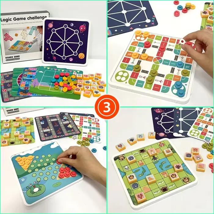 Jeux de société d'entraînement à la pensée logique pour enfants, cubes de puzzle interactifs parent-enfant, jouets d'activité de fête