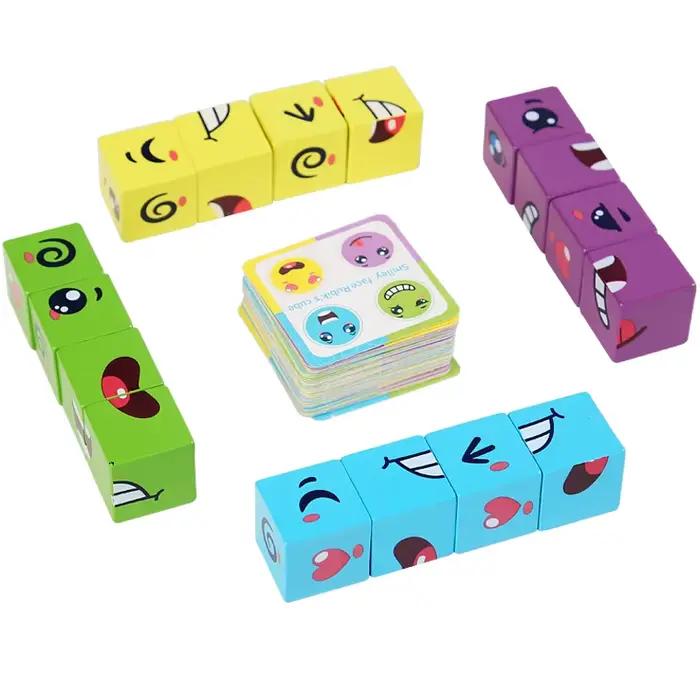 Blocs de construction en bois pour enfants