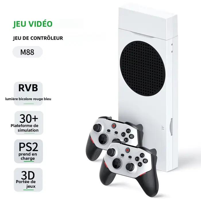 Nouveau bâton de jeu M88 128g 20000 + jeux 4K 3D Console de jeu vidéo Open Source pour simulateur PS2 poignée de commande Rechargeable