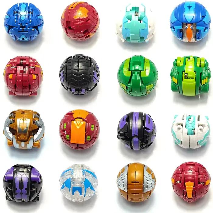 Ensemble de 16 boules de combat Baku poupées de collection jouets d'action monstres animaux transformables jouets pour enfants occasions spéciales