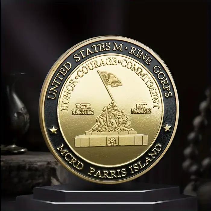 Pièce de défi de jurement du Corps des Marines - Pièce commémorative en fer à collectionner