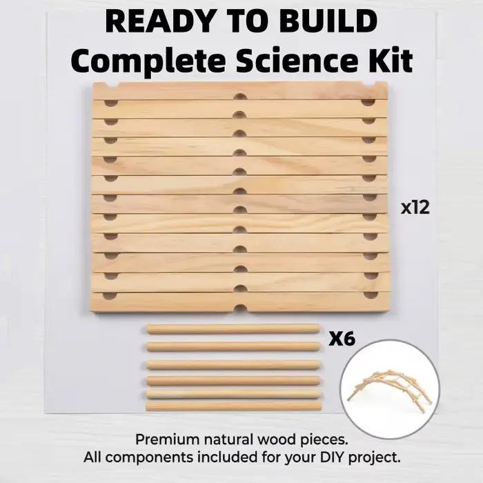 Kit de construction de pont en bois Beili