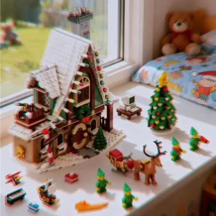 En stock – 1197 pièces – Ensembles de blocs de construction Fairy Club – Jouet créatif à assembler soi-même – Scène de maison – Ornements populaires pour les loisirs – Idéal pour Noël