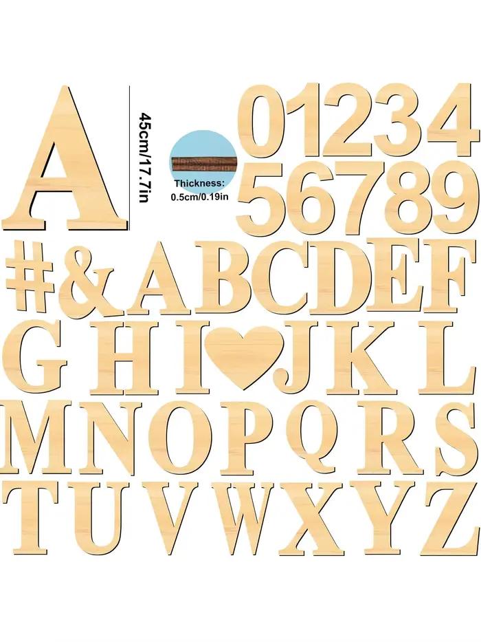Grands lettres en bois de 45cm/17 pouces