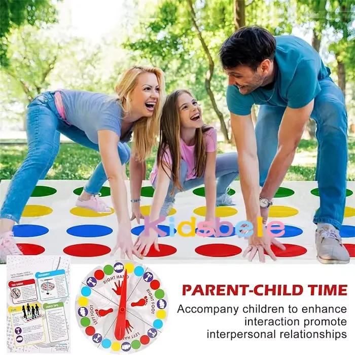 Twister Game-Polymère de jeu d'intérieur et d'extérieur