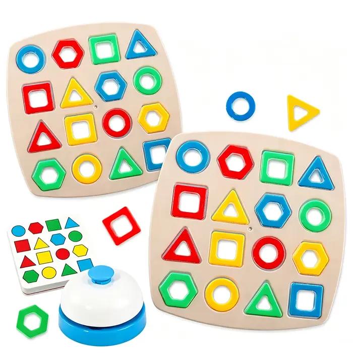 Jeu interactif Montessori pour enfants : Apprentissage des formes géométriques et des couleurs