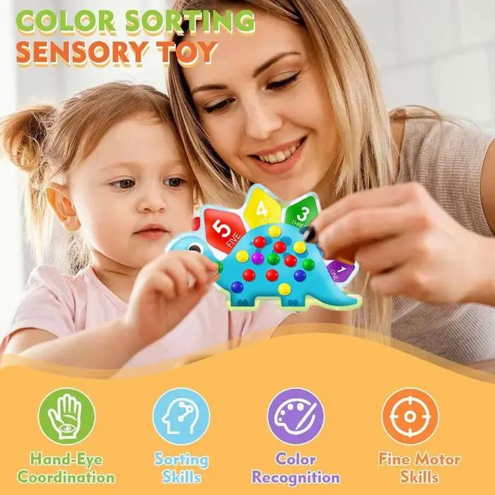 Jouet sensoriel de tri Montessori 5 couleurs pour enfants