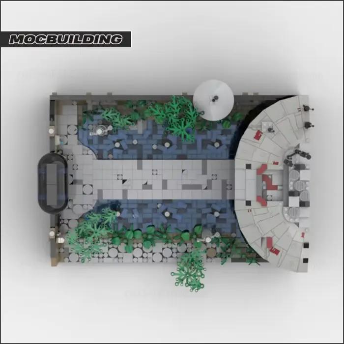 Scène de film le modèle de bataille Moc blocs de construction technologie d'architecture briques bricolage assemblage affichage Collection jouets cadeaux de noël